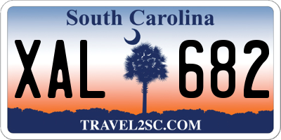 SC license plate XAL682