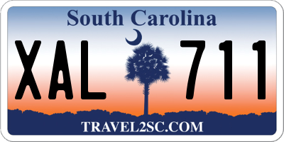 SC license plate XAL711