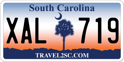 SC license plate XAL719