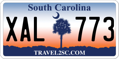 SC license plate XAL773