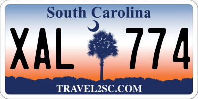 SC license plate XAL774