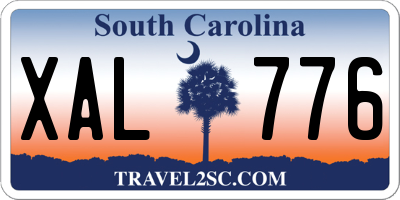 SC license plate XAL776