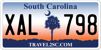 SC license plate XAL798