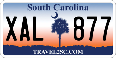 SC license plate XAL877