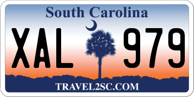 SC license plate XAL979