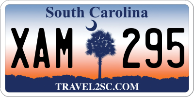 SC license plate XAM295