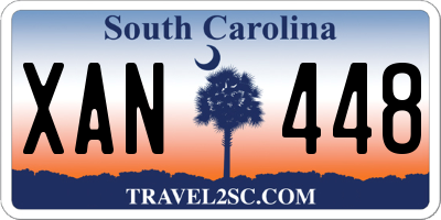 SC license plate XAN448
