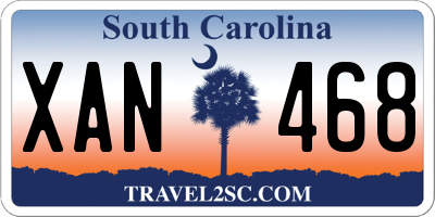 SC license plate XAN468