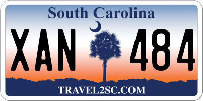 SC license plate XAN484