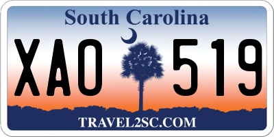 SC license plate XAO519