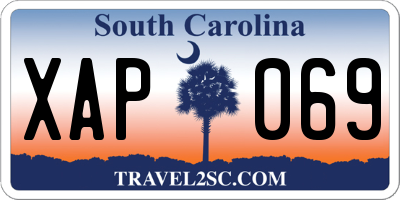 SC license plate XAP069