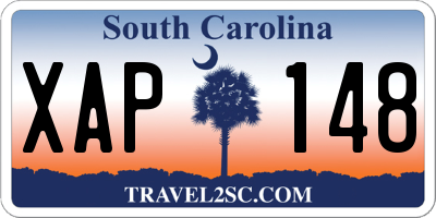 SC license plate XAP148