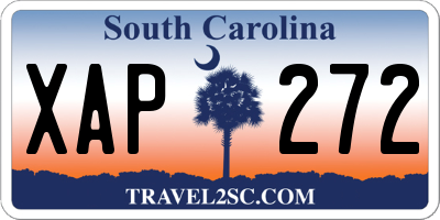 SC license plate XAP272