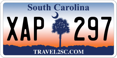 SC license plate XAP297