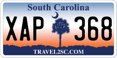 SC license plate XAP368