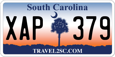 SC license plate XAP379