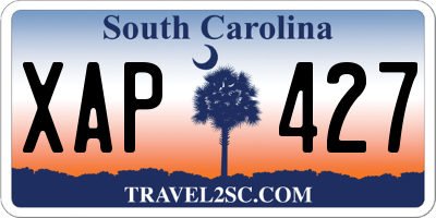 SC license plate XAP427
