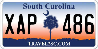 SC license plate XAP486