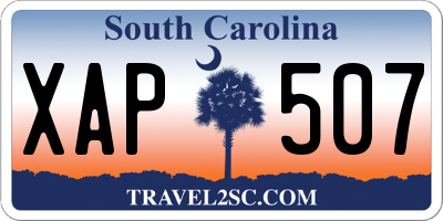 SC license plate XAP507
