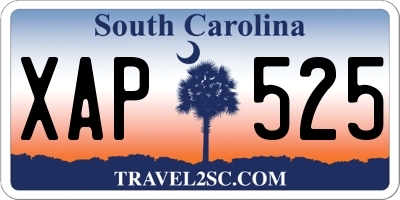SC license plate XAP525