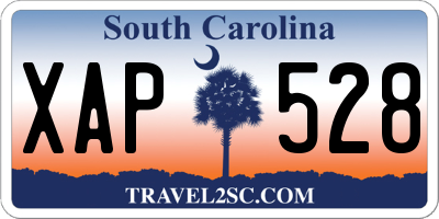 SC license plate XAP528