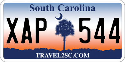 SC license plate XAP544