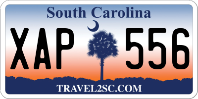 SC license plate XAP556