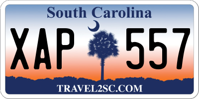 SC license plate XAP557
