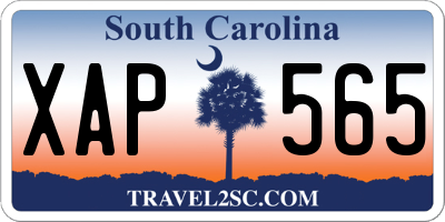 SC license plate XAP565