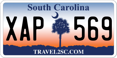 SC license plate XAP569