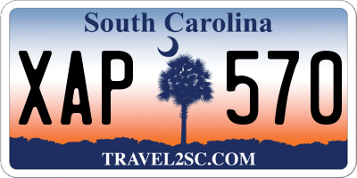 SC license plate XAP570