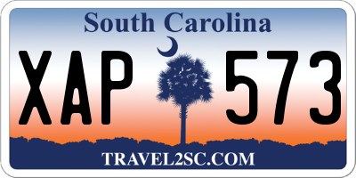 SC license plate XAP573