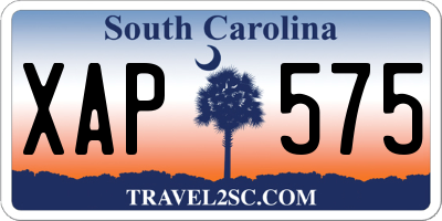 SC license plate XAP575
