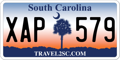 SC license plate XAP579