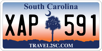 SC license plate XAP591