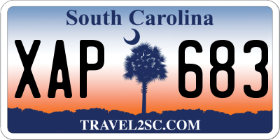 SC license plate XAP683