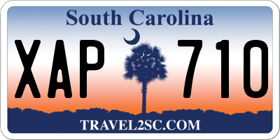 SC license plate XAP710