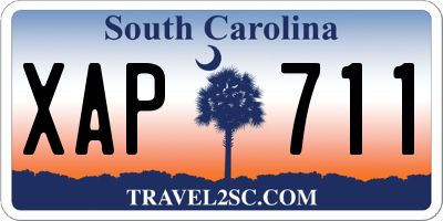 SC license plate XAP711