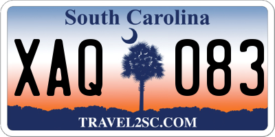 SC license plate XAQ083