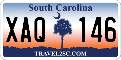 SC license plate XAQ146