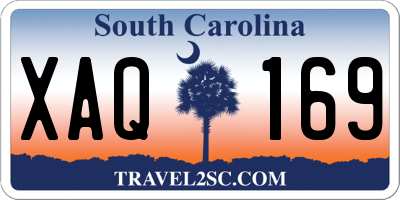 SC license plate XAQ169