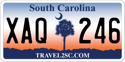 SC license plate XAQ246