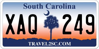 SC license plate XAQ249