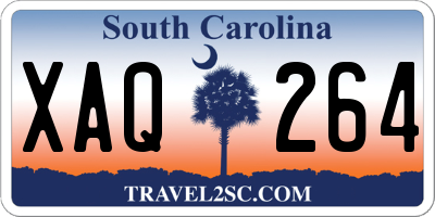 SC license plate XAQ264