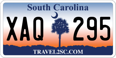 SC license plate XAQ295