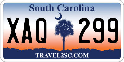 SC license plate XAQ299
