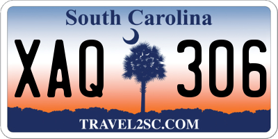 SC license plate XAQ306