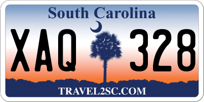 SC license plate XAQ328