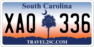 SC license plate XAQ336