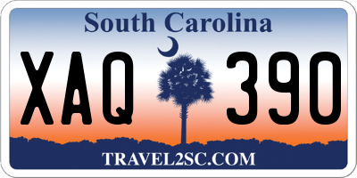 SC license plate XAQ390